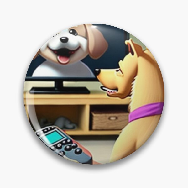 Item preview, Funny animated dog watching tv designed and sold by masteriven.