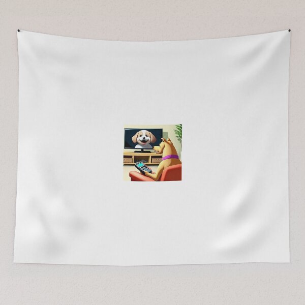 Item preview, Funny animated dog watching tv designed and sold by masteriven.