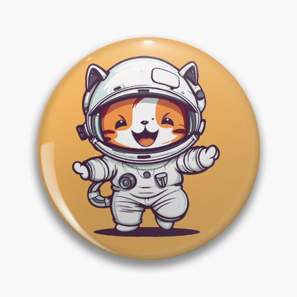 Artikelvorschau, Cat Miaw Astronaut: An Upbeat and Fun Illustration, yellow entworfen und verkauft von jonathandsillva.