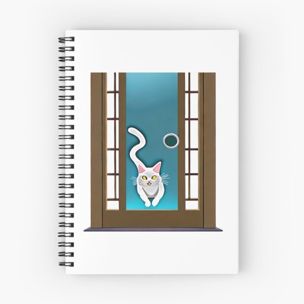 Item preview, Funny animated cat crashing on transparent door designed and sold by masteriven.