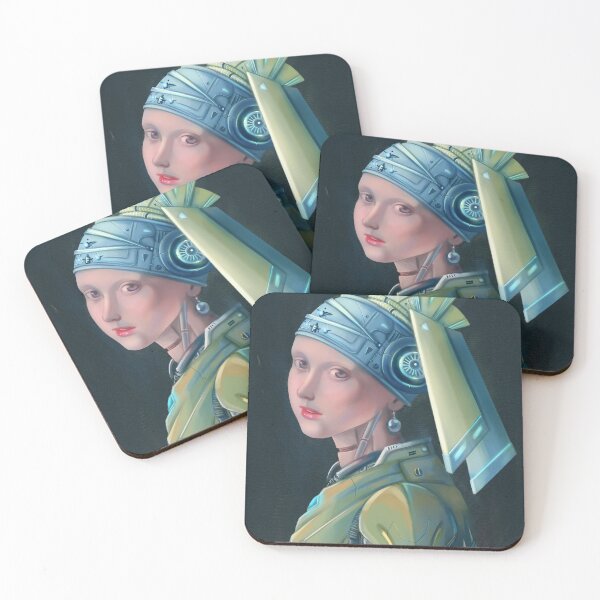 Item preview, Cyborg Girl with a Pearl Earring. designed and sold by Nongning-109.