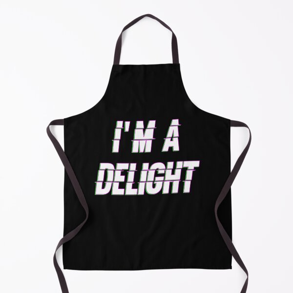 Item preview, I'm A Delight Snarky Sarcastic Funny Quote Glitch Futuristic designed and sold by feel-good-club.