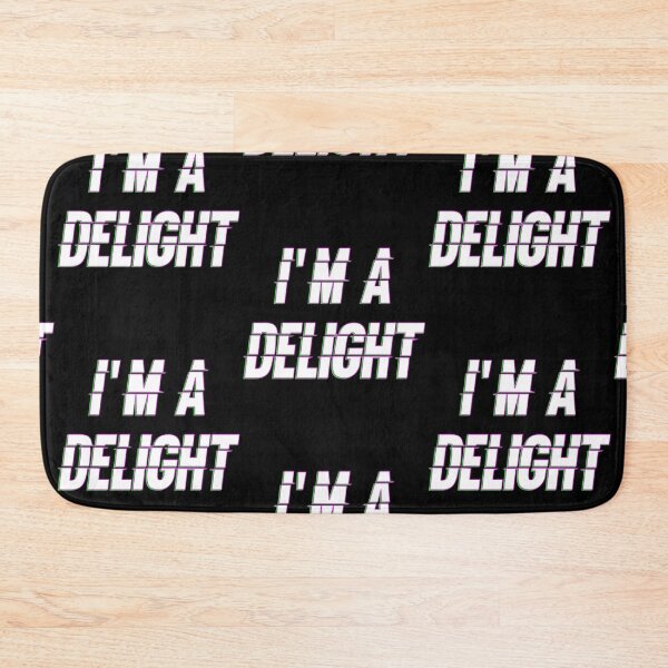 Item preview, I'm A Delight Snarky Sarcastic Funny Quote Glitch Futuristic designed and sold by feel-good-club.
