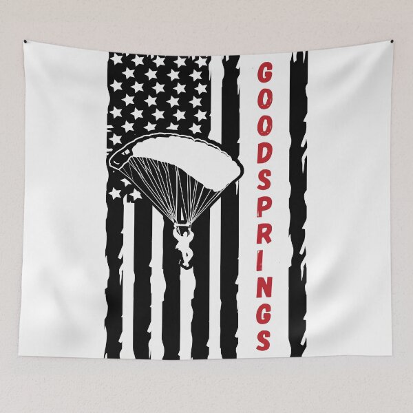 Item preview, Goodsprings, Nevada USA - Vintage Paragliding Skydiving Parachuting Logo designed and sold by Vintage-TM.