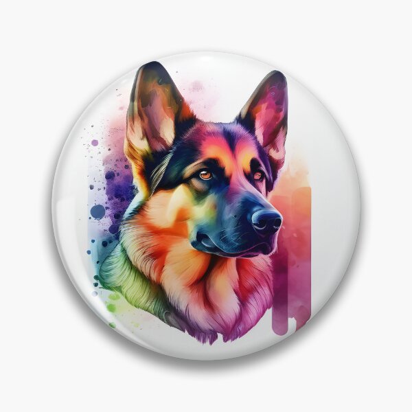Item preview, Watercolor German Sheppard Portrait designed and sold by kwillhoite.