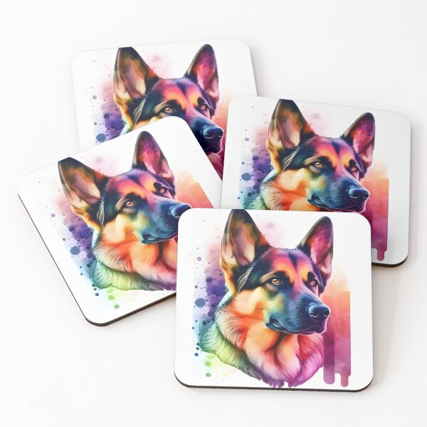 Item preview, Watercolor German Sheppard Portrait designed and sold by kwillhoite.