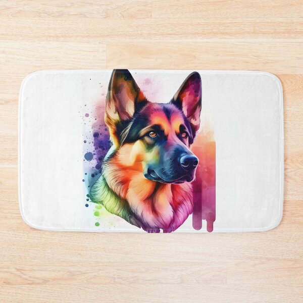 Item preview, Watercolor German Sheppard Portrait designed and sold by kwillhoite.