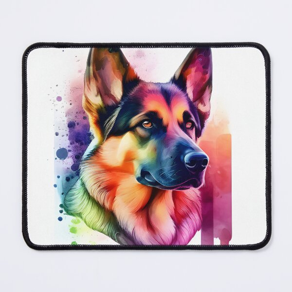 Item preview, Watercolor German Sheppard Portrait designed and sold by kwillhoite.