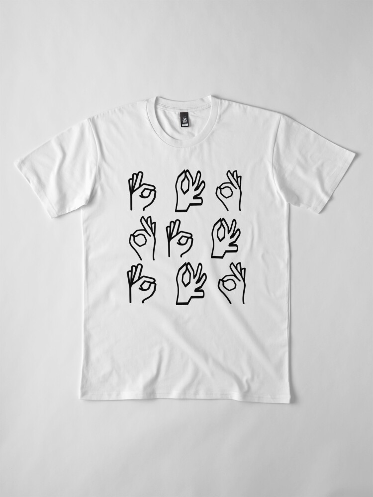 ok sign t shirt