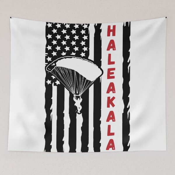 Item preview, Paragliding in Haleakala, Hawaii, USA - Vintage Skydiving Parachuting Logo designed and sold by Vintage-TM.