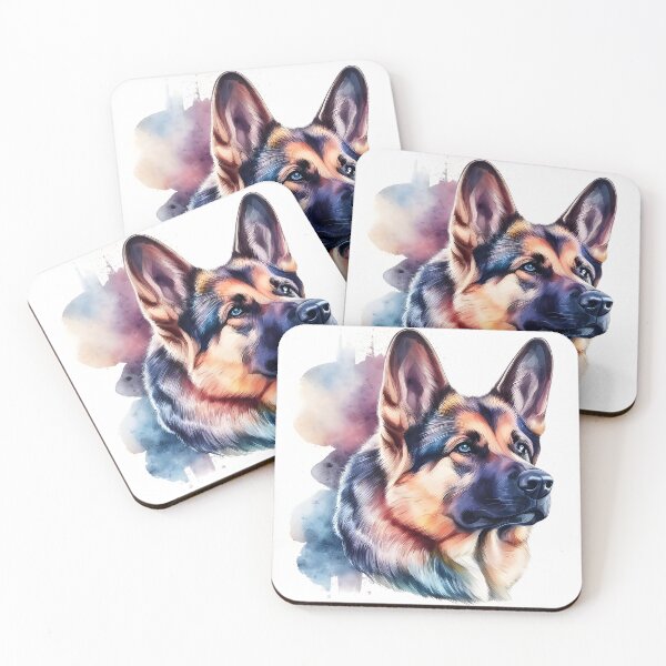 Item preview, Watercolor German Sheppard Portrait designed and sold by kwillhoite.
