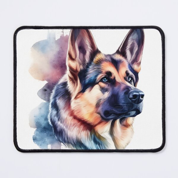 Item preview, Watercolor German Sheppard Portrait designed and sold by kwillhoite.