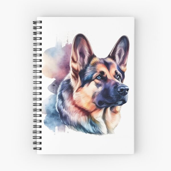 Item preview, Watercolor German Sheppard Portrait designed and sold by kwillhoite.