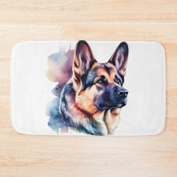 Item preview, Watercolor German Sheppard Portrait designed and sold by kwillhoite.