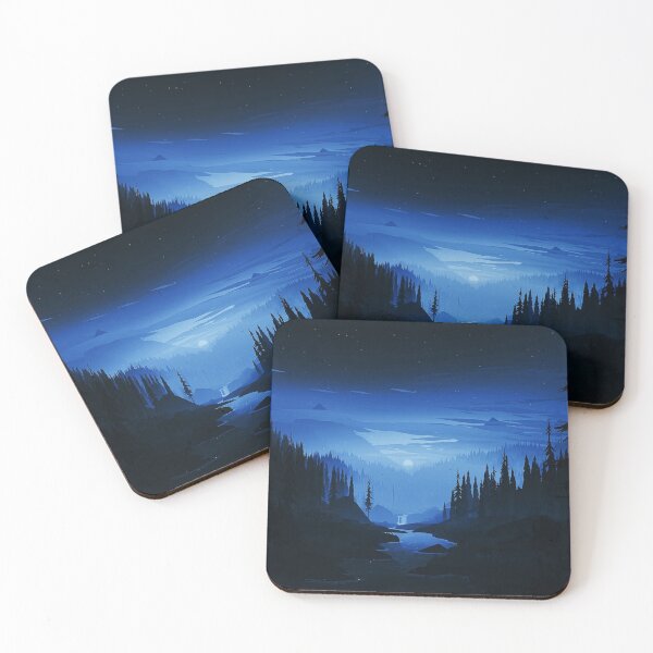 Item preview, Night Blue in the forest designed and sold by federicousai.
