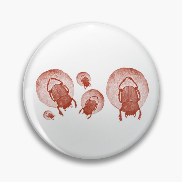 Item preview, Red dug beetles designed and sold by kokoape.