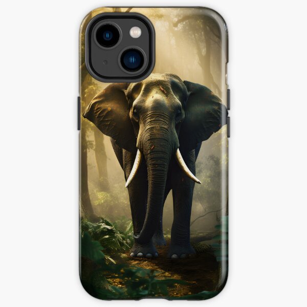 elephant in the jungle iPhone Tough Case