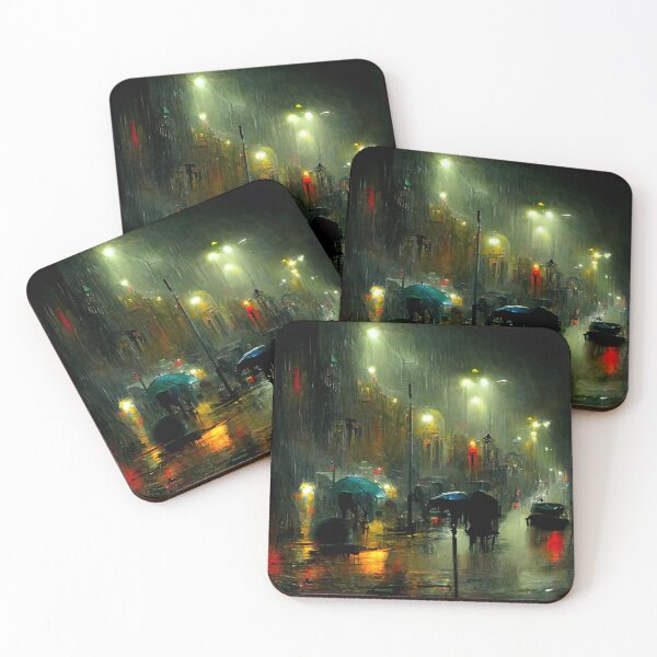 Item preview, Night view painting designed and sold by After De Moment.
