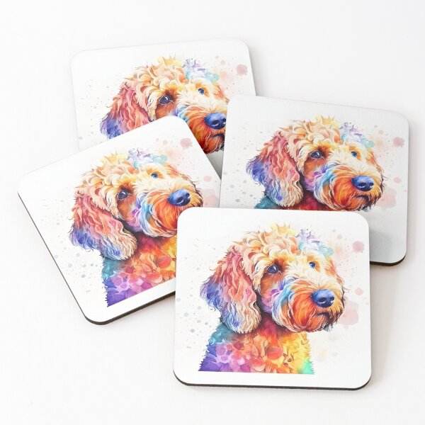 Item preview, Watercolor Golden Doodle Portrait designed and sold by kwillhoite.