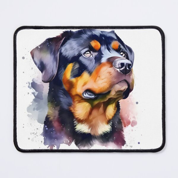 Item preview, Watercolor Rottweiler Portrait designed and sold by kwillhoite.