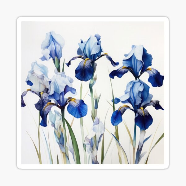Item preview, Blue Irises  designed and sold by Vanover Designs.