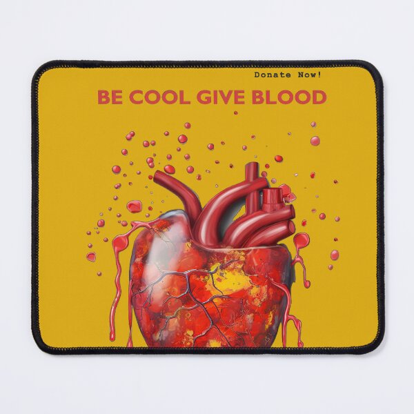Item preview, Be Cool Give Blood Save Lives Donation Sticker designed and sold by TheCreativeFab.