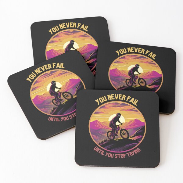 Item preview, you never fail until you stop trying mountain bike designed and sold by IsaBoutiqueD.