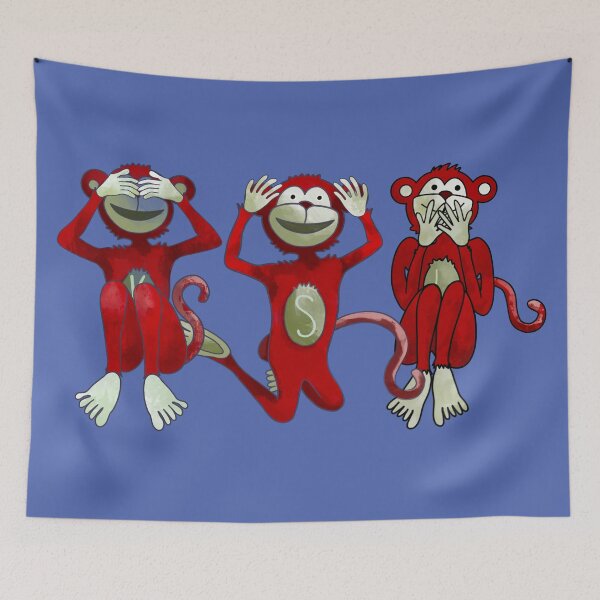 Item preview, Three wise monkeys see hear speak no evil designed and sold by khadijlloyd.