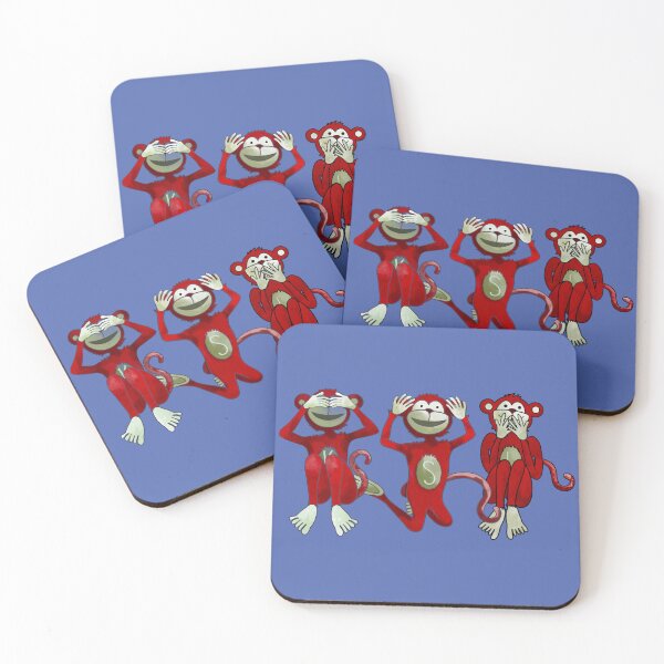 Item preview, Three wise monkeys see hear speak no evil designed and sold by khadijlloyd.