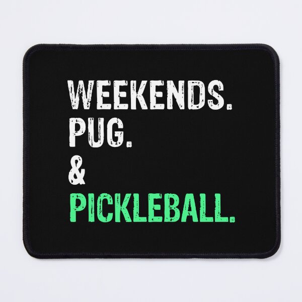 Item preview, Weekends Pug and Pickleball Funny Dog Gift designed and sold by Guarddogdrive.