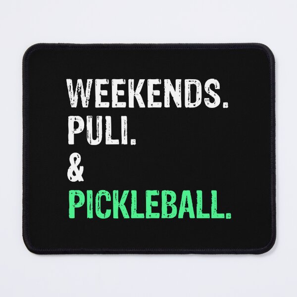Item preview, Weekends Puli and Pickleball Funny Dog Gift  designed and sold by Guarddogdrive.