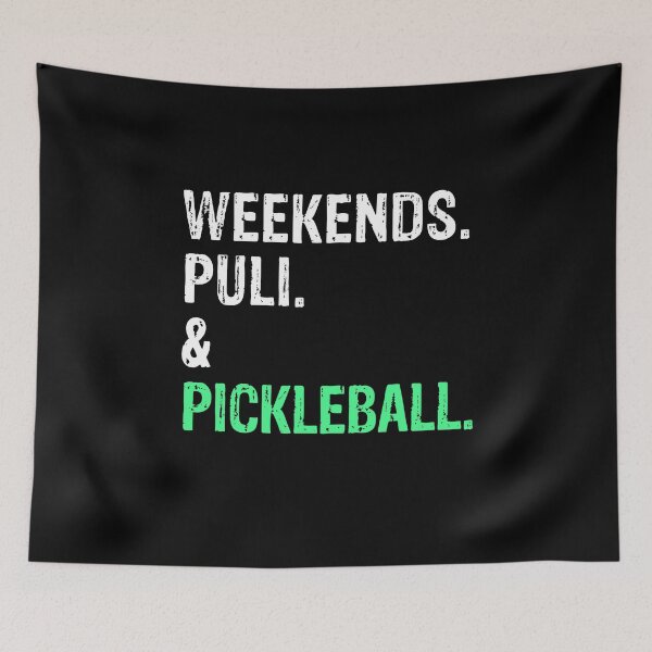 Item preview, Weekends Puli and Pickleball Funny Dog Gift  designed and sold by Guarddogdrive.