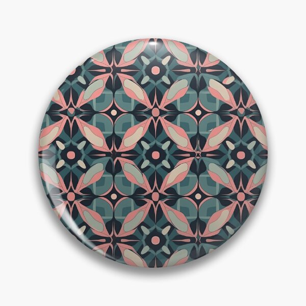 Item preview, Pink and teal vector tiles pattern designed and sold by DAHAS.