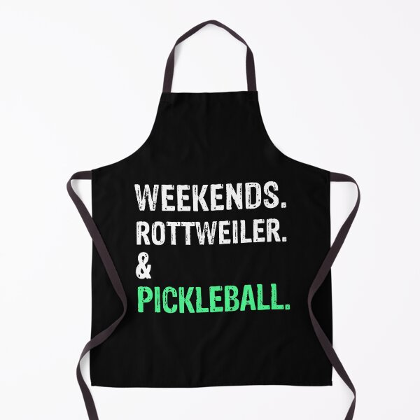 Item preview, Weekends Rottweiler and Pickleball Funny Dog Gift designed and sold by Guarddogdrive.