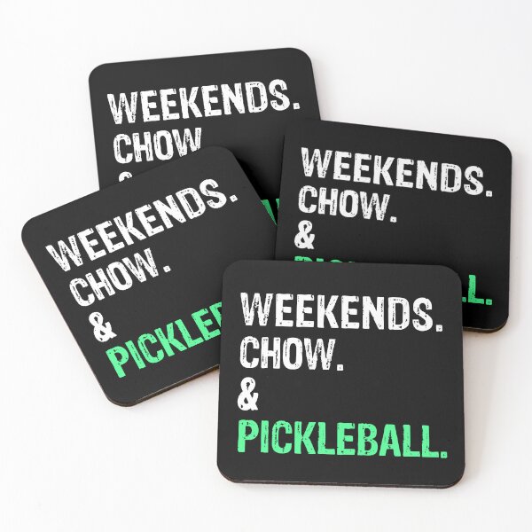 Aperçu de l'œuvre Week-ends Chow et Pickleball Funny Dog Gift créée et vendue par Guarddogdrive.