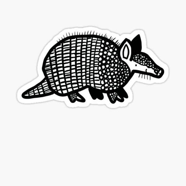 Cute Armadillo Sticker