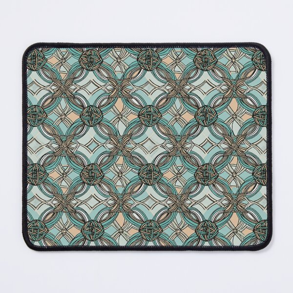 Item preview, Beige and teal vector tiles pattern designed and sold by DAHAS.
