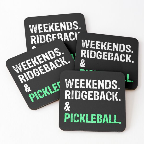 Item preview, Weekends Rhodesian Ridgeback and Pickleball Funny Dog Gift  designed and sold by Guarddogdrive.