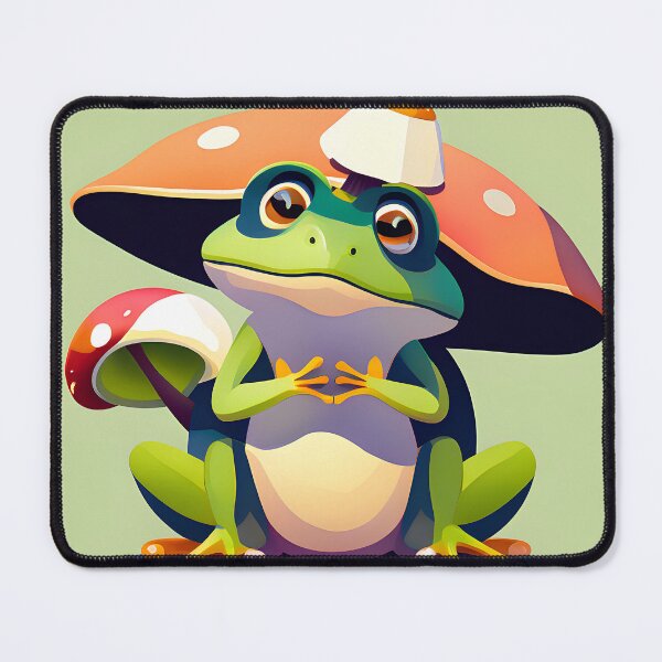 Item preview, Cute Frog With Mushroom Hat designed and sold by AgataKaja.