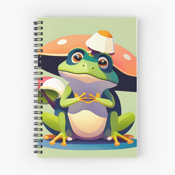 Item preview, Cute Frog With Mushroom Hat designed and sold by AgataKaja.