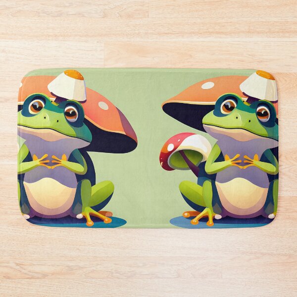 Item preview, Cute Frog With Mushroom Hat designed and sold by AgataKaja.
