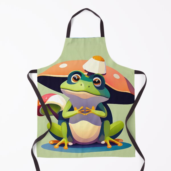 Item preview, Cute Frog With Mushroom Hat designed and sold by AgataKaja.