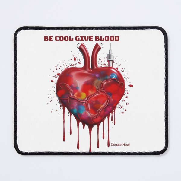 Item preview, Be Cool Give Blood Save Lives Donation Sticker designed and sold by TheCreativeFab.