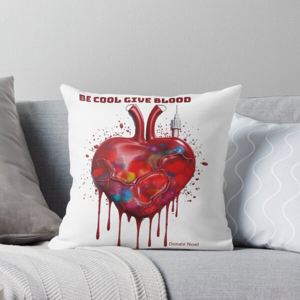 Item preview, Be Cool Give Blood Save Lives Donation Sticker designed and sold by TheCreativeFab.