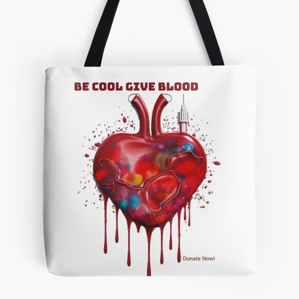 Item preview, Be Cool Give Blood Save Lives Donation Sticker designed and sold by TheCreativeFab.