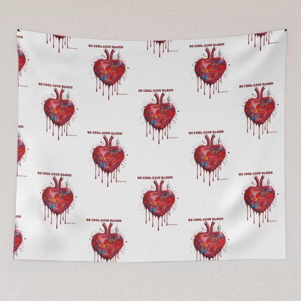 Item preview, Be Cool Give Blood Save Lives Donation Sticker designed and sold by TheCreativeFab.