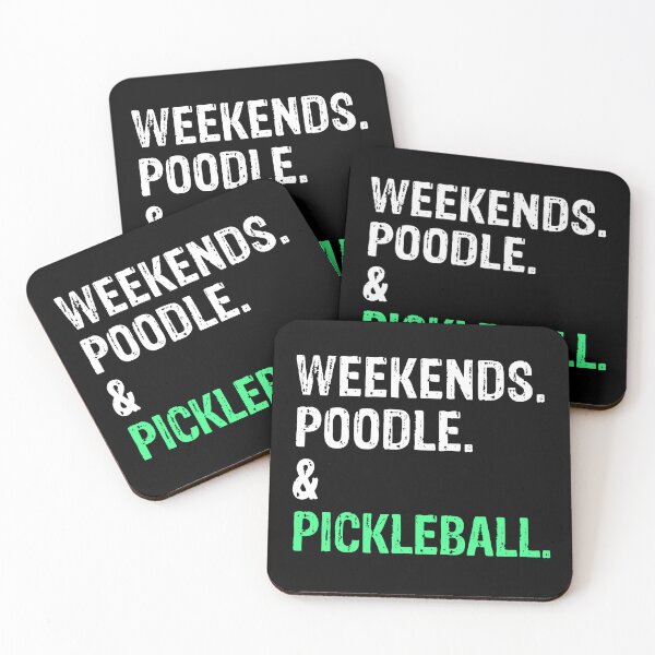 Item preview, Weekends Poodle and Pickleball Funny Dog Gift  designed and sold by Guarddogdrive.
