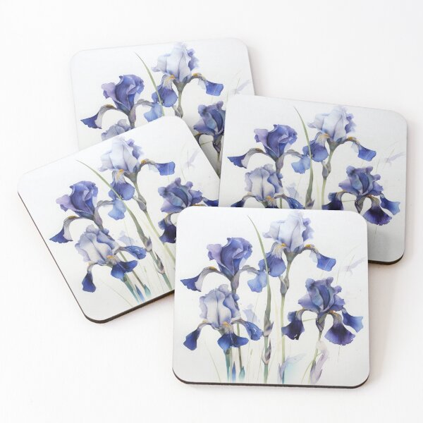 Item preview, Blue Irises  designed and sold by Vanover Designs.