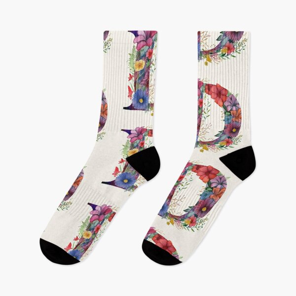 Item preview, Letter D in floral design designed and sold by dacivoje.