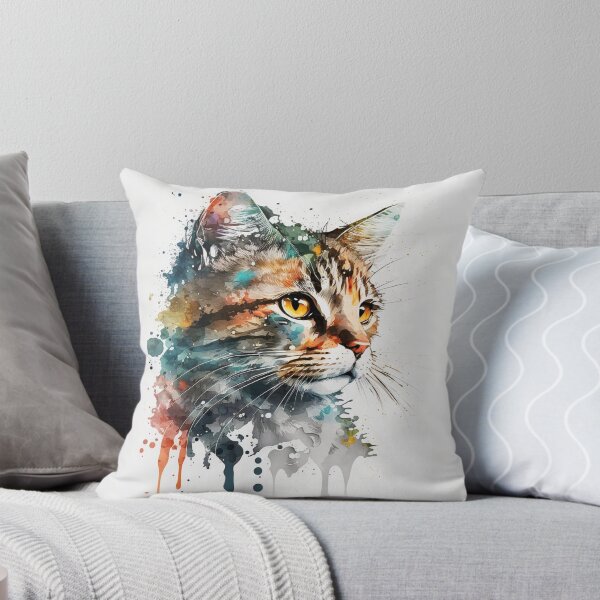 Item preview, Watercolor Cat designed and sold by AxeWave.